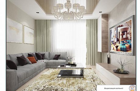 Дизайн-проект интерьера 2-х комнатной квартиры по ул. Дальняя